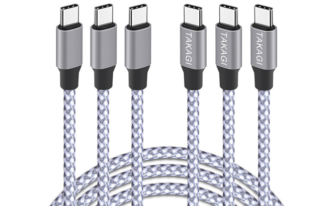 USB C to USB C Cable 3 Pack