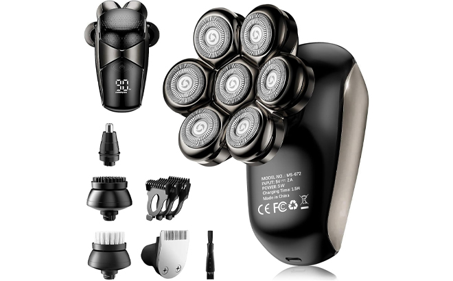 Waterproof Shaving Head and Beard Grooming Kit