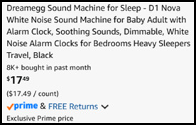 White Noise Machine Checkout