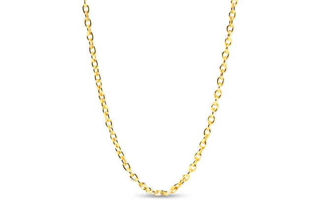Zales Adjustable Cable Chain Charm Necklace