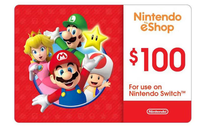 $100 Nintendo eShop Gift Card