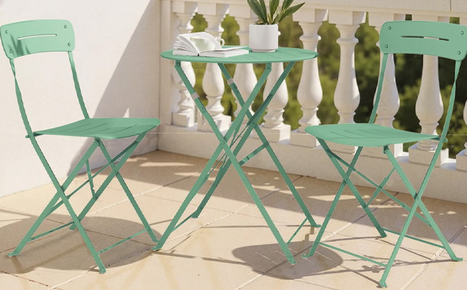 2 Person Foldable Outdoor Dining Set