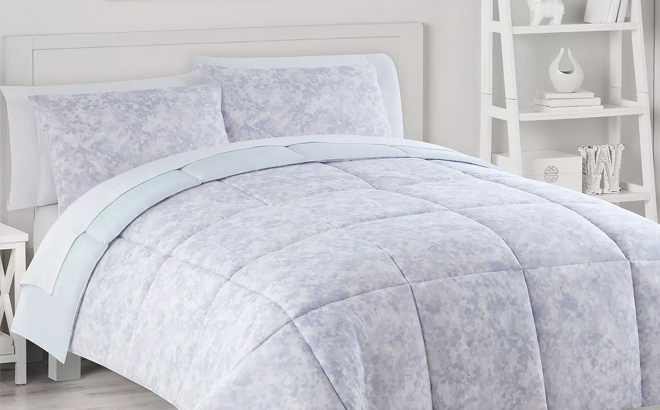 3 Piece Marble Comforter Set