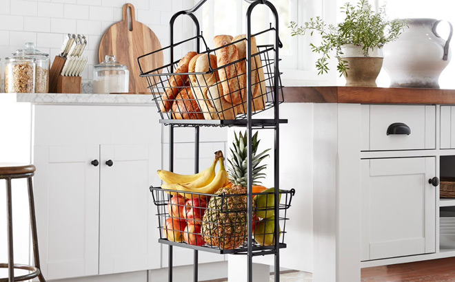3 Tier Standing Wire Basket
