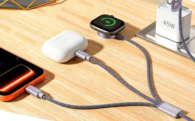3 in 2 Travel Charger in Use
