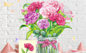 3D Paper Flowers Bouquet