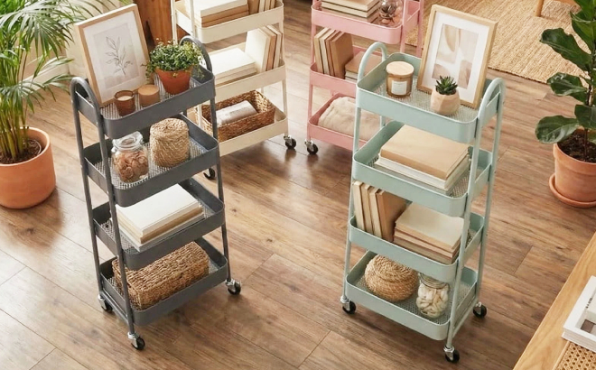 4 Tier Rolling Storage Cart s