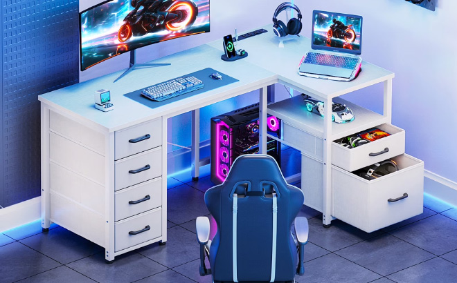55 Inch Computer Desk
