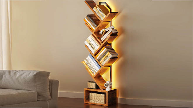 6 Tier Tree Bookshelf