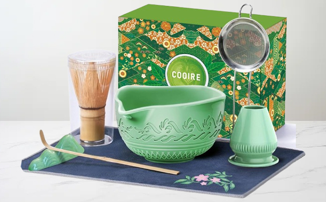 8 Piece Ceramic Matcha Whisk Kit