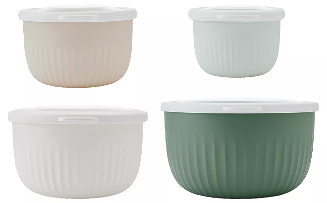 8 Piece Nesting Bowls and Lids Set
