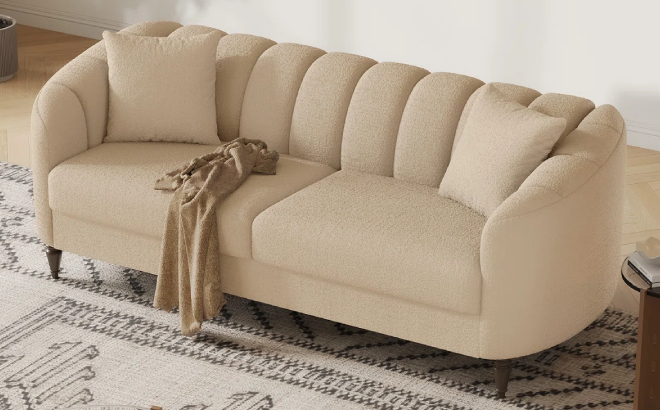 83 Modern Boucle Sofa 83 Modern Boucle Sofa