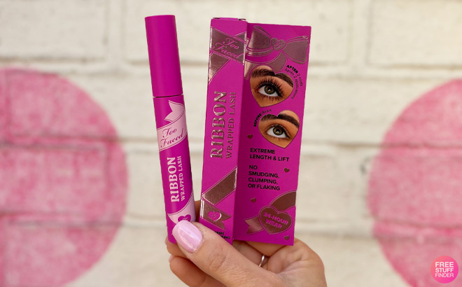 A Person Holding Too Faced Ribbon Wrapped Lash Mascara