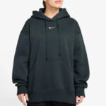 A Woman Wearing Nike Sportswear Phoenix Fleece Oversized Pullover Hoodie