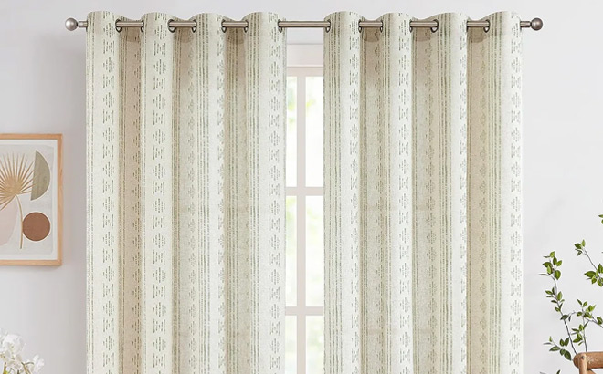 Amadas Linen Semi Sheer Curtain 2 Pack Amadas Linen Semi Sheer Curtain 2 Pack