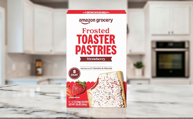 Amazon Grocery Frosted Toaster Pastries 8 Pack in Strawberry
