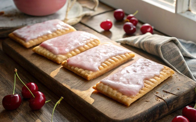 Amazon Grocery Frosted Toaster Pastries in Cherry Flavor