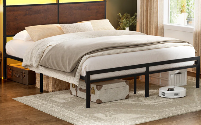 Antioch Queen Bed Frame with LED
