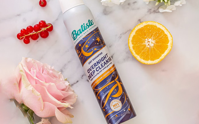 Batiste Overnight Deep Cleanse Dry Shampoo on the Table