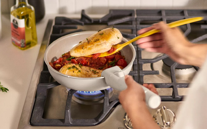 Bella 8 Piece Removable Handle Nonstick Ceramic Cookware Set