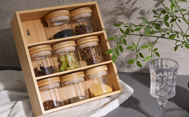 Better Homes Gardens Bamboo Spice Jar Holder