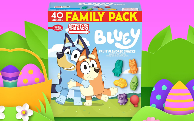 Bluey Fruit Flavored Snacks 40 Count Box