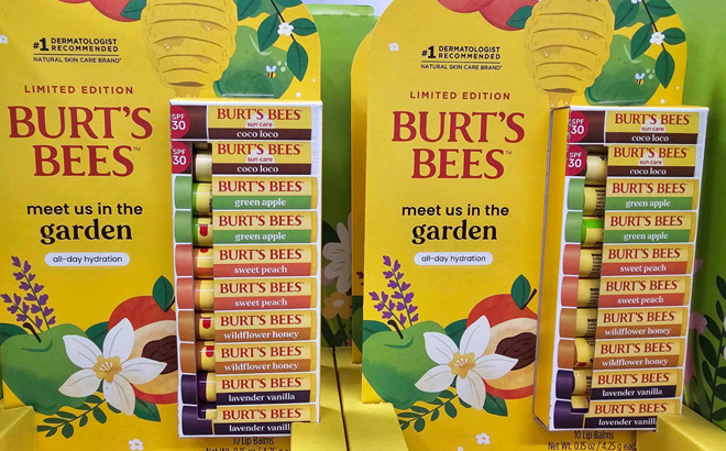 Burts Bees Garden Party Moisturizing Lip Balms