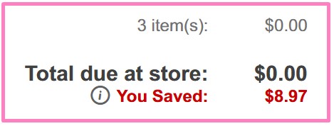 CVS 5x7 Photo Print Checkout Screenshot