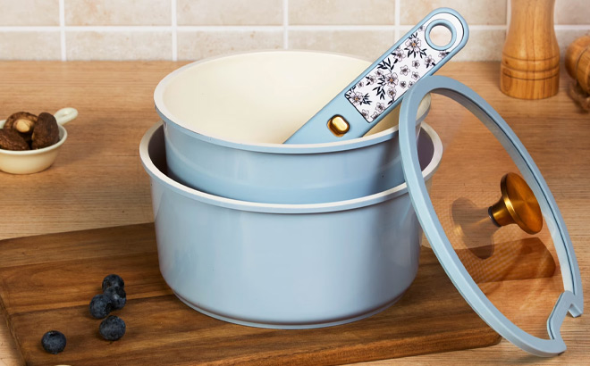 Carote 4 Piece Ceramic Saucepans Set
