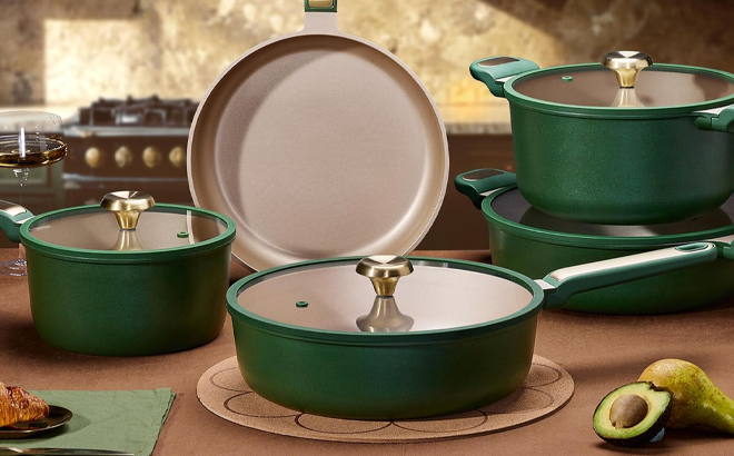 Carote Pots and Pans Set Non stick Cookware Set 16 Piece