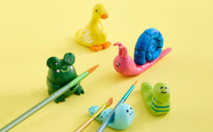 Clay Pencil and Paintbrush Pals Craft Event at Michaels
