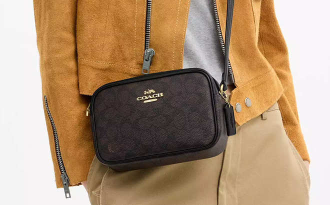 Coach Outlet Mini Jamie Camera Bag In Signature Canvas