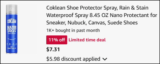 Coklean Waterproof Shoe Spray Checkout