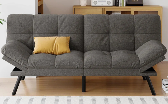 Convertible Futon Sofa Bed with Memory Foam