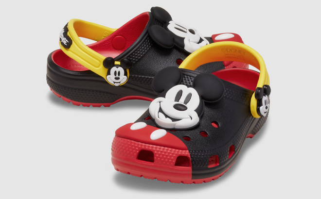 Crocs Toddler Mickey Mouse Classic Clogs Crocs Toddler Mickey Mouse Classic Clogs