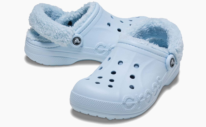 Crocs Unisex Baya Lined Fuzz Strap Clogs