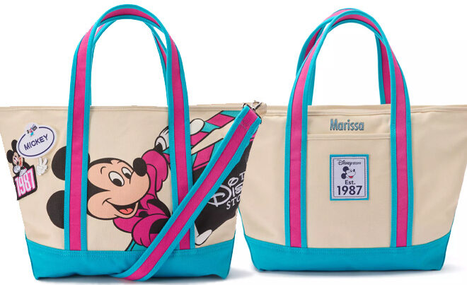 Disney Mickey Mouse Disney Store Est 1987 Canvas Tote Disney Mickey Mouse Disney Store Est 1987 Canvas Tote