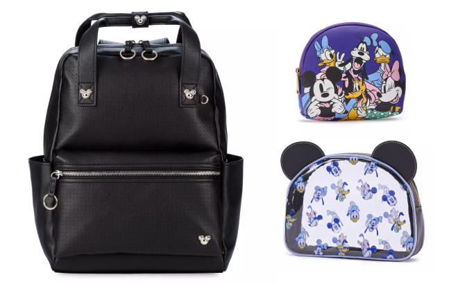 Disney Mickey Mouse Icon Flair Backpack and Pouch Set