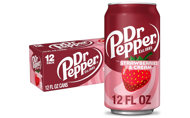 Dr Pepper Strawberries and Cream Soda