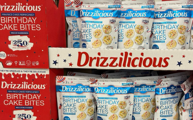 Drizzilicious USA 250 Birthday Cake Mini Rice Cakes