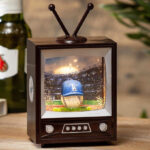 Evergreen Vintage TV Water Lantern with MLB Team Mascot