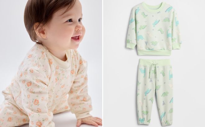 GAP Factory Baby CloudLight Two Piece Sweat Set