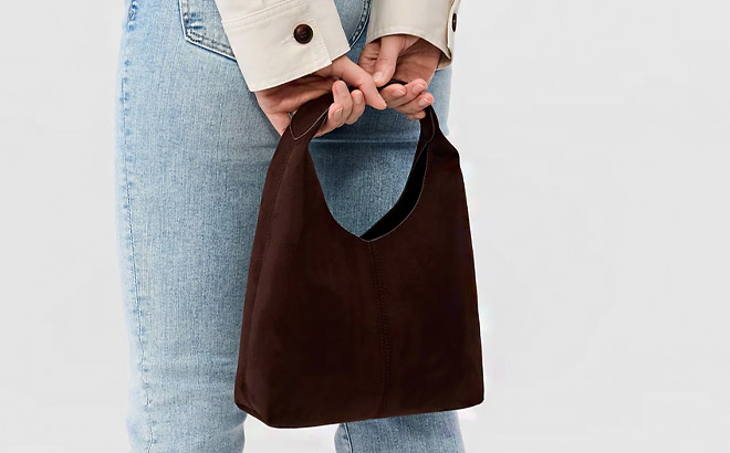 GAP Factory Mini Faux Suede Handbag