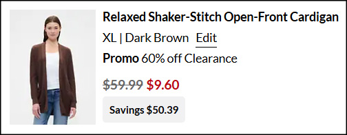 GAP Factory Relaxed Shaker Stitch Open Front Cardigan Checkout GAP Factory Relaxed Shaker Stitch Open Front Cardigan Checkout
