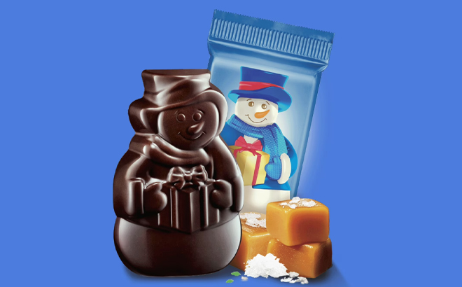 Ghirardelli Dark Chocolate Sea Salt Caramel Snowmen