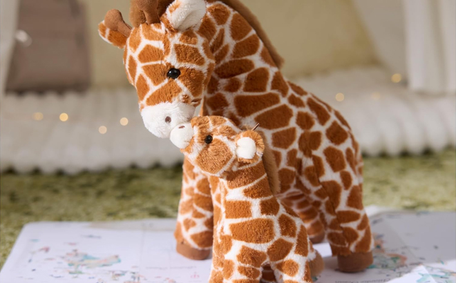 Gund Solana Giraffe and Baby Plush
