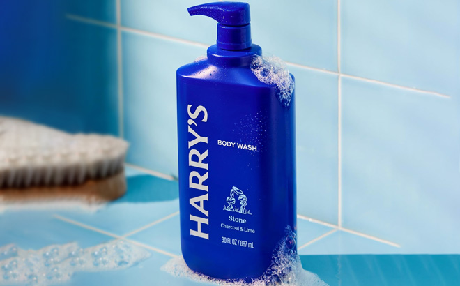 Harrys Mens Body Wash in the Bathroom
