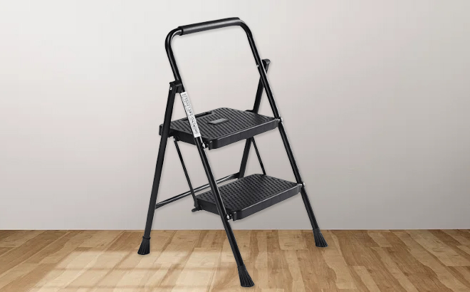JIOABL 28 Inch Iron Step Stool with Non Slip Pedals JIOABL 28 Inch Iron Step Stool with Non Slip Pedals