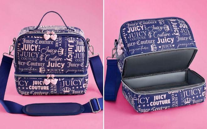 Juicy Couture Double Zip Chill Lunch Cooler Tote Bag