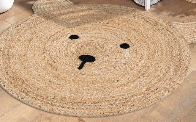 Kids Braided Jute Novelty Handmade Rug